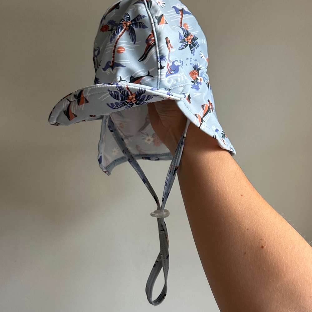 Kids Blue Surf Sun Hat
